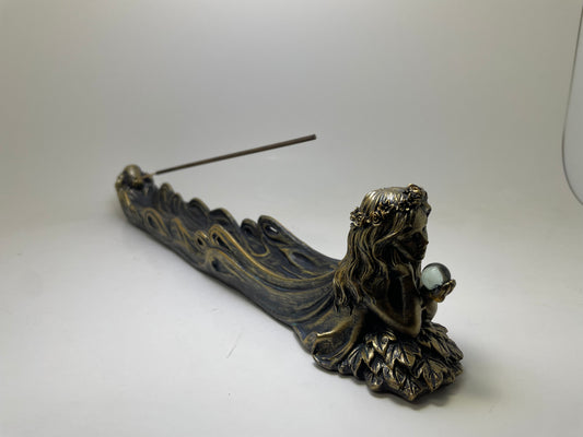 Golden Fairy w/Sphere Incense Holder