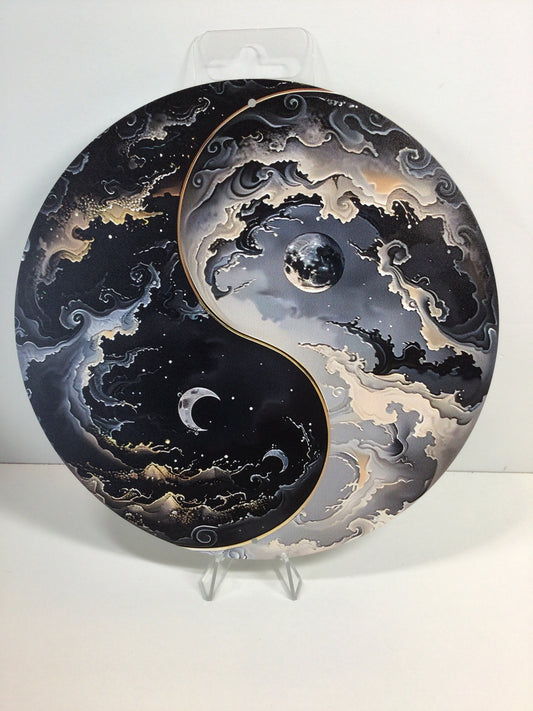Yin Yang Metal Sign