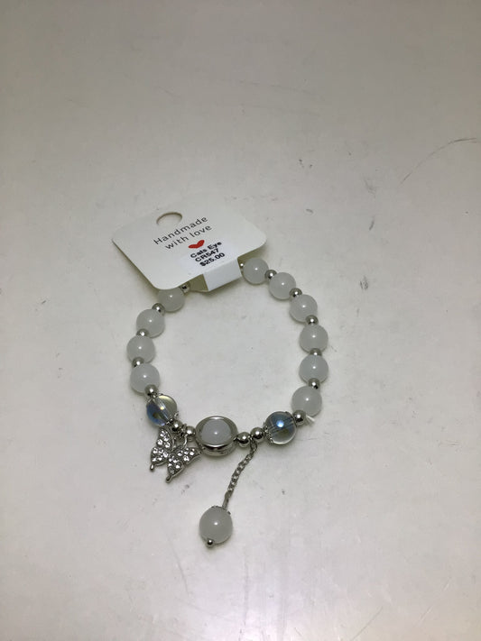 Cat's Eye Bracelet with Butterfly Charm