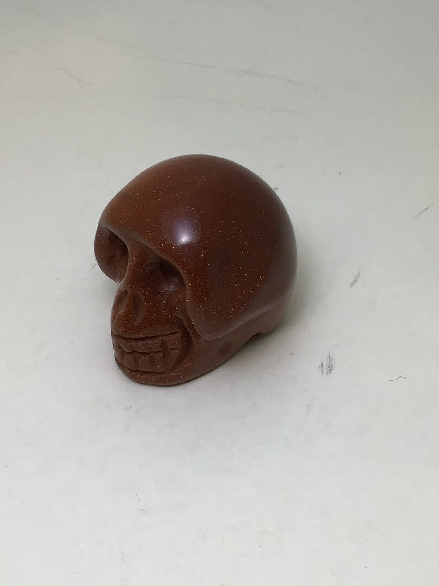 Goldstone Skull
