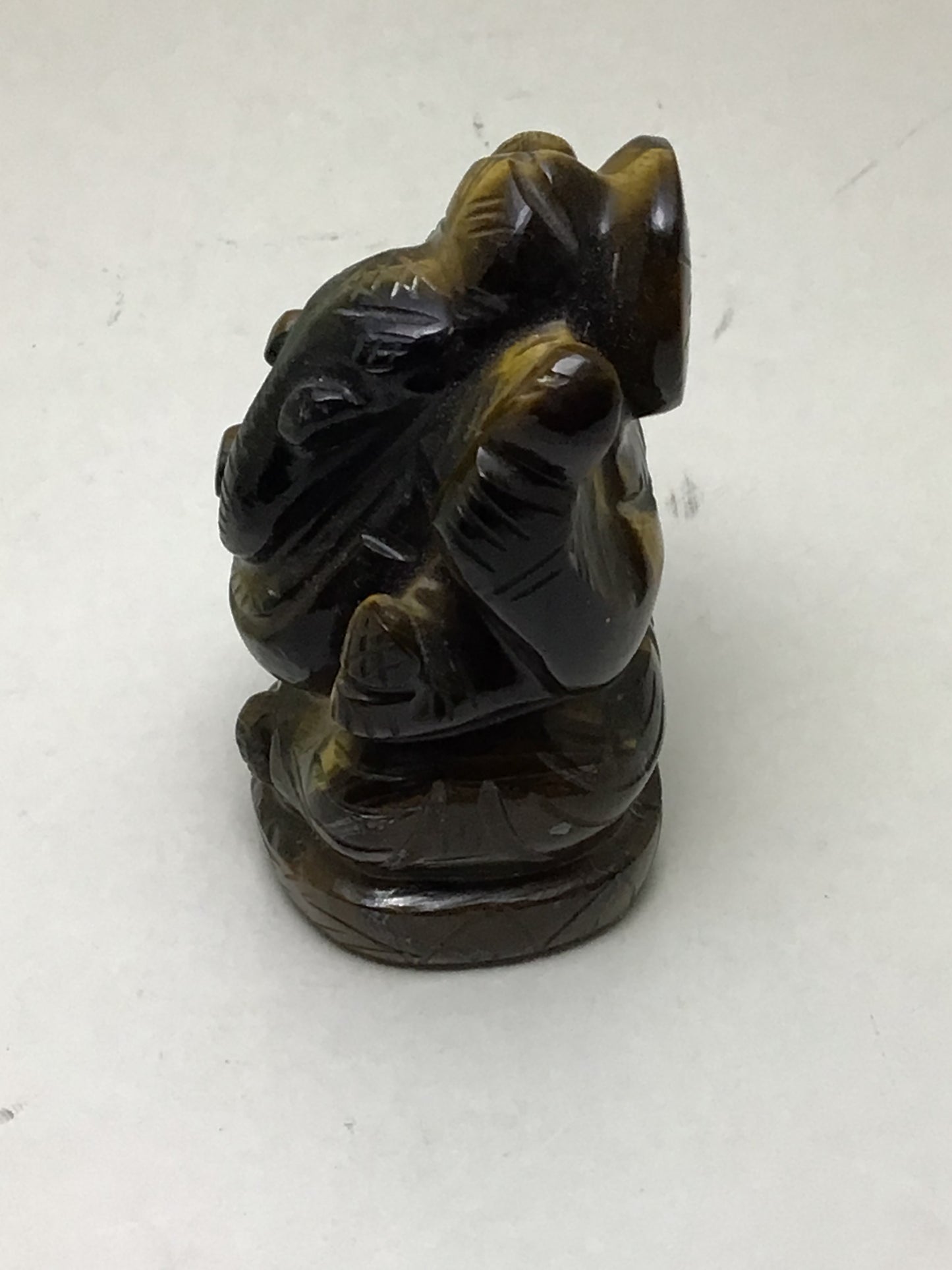 Gold Tiger Eye Ganesha