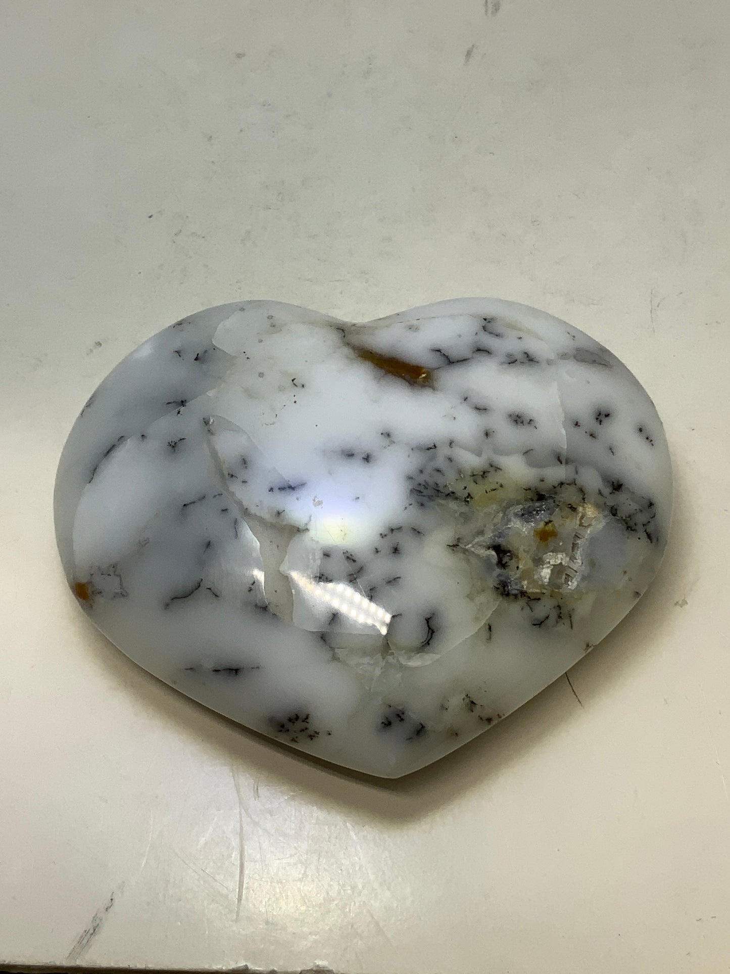 Dendrite Opal Heart
