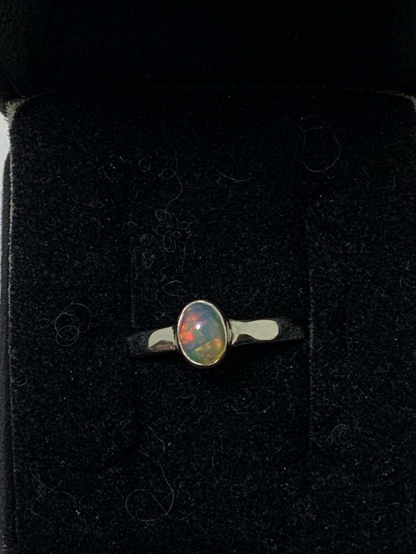 Opal Sterling Silver Ring