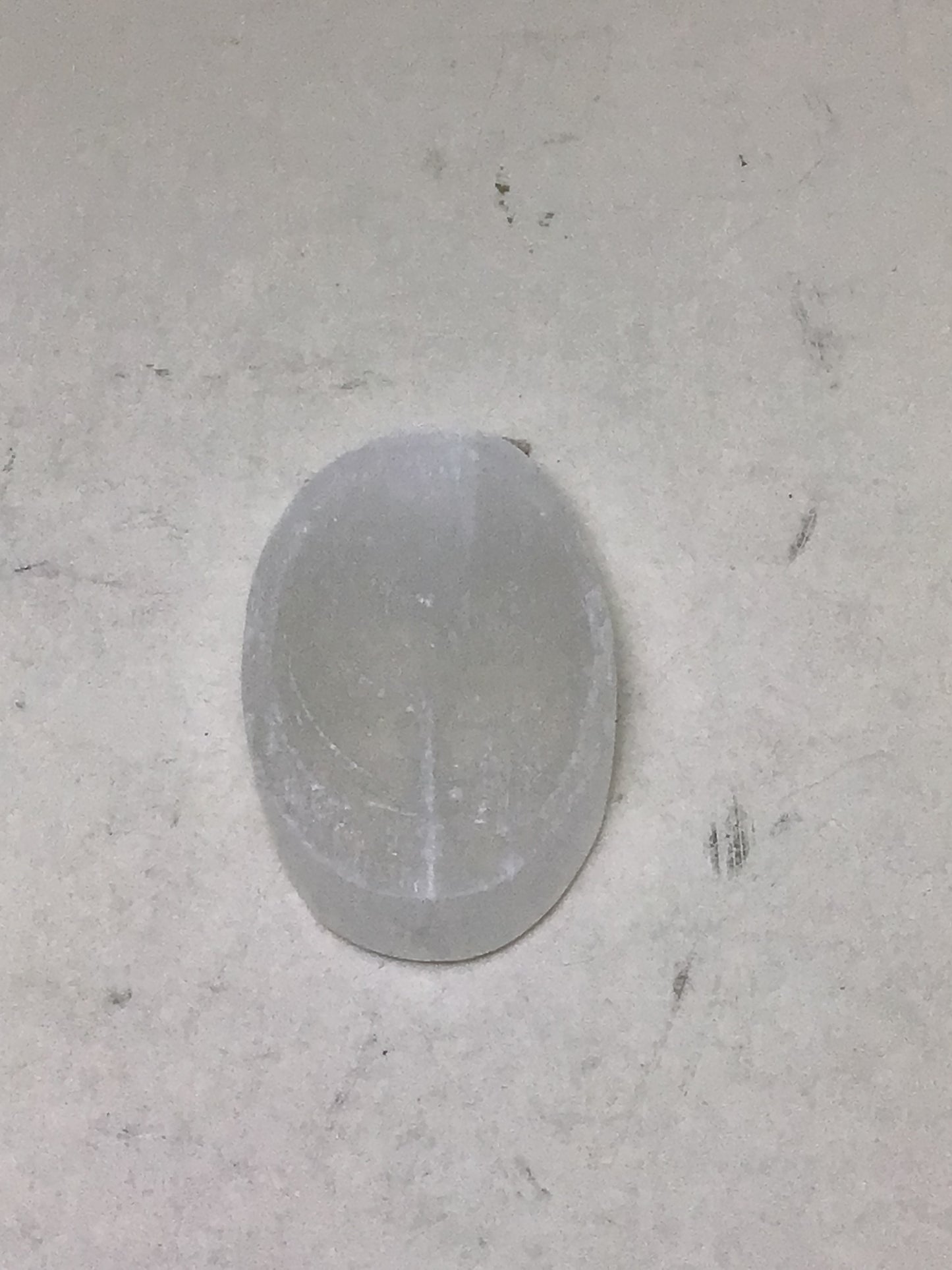Selenite Thumb Stone