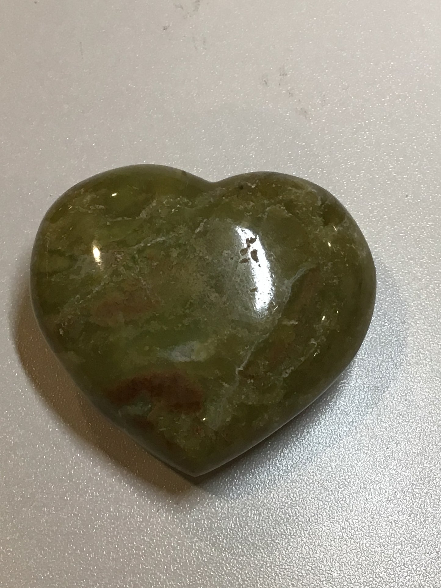 Green Opal Heart