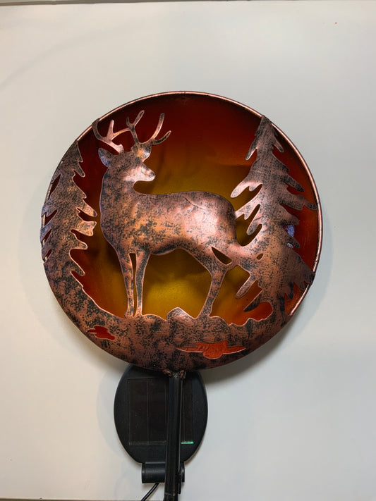 Deer Solar Night Sky Stake