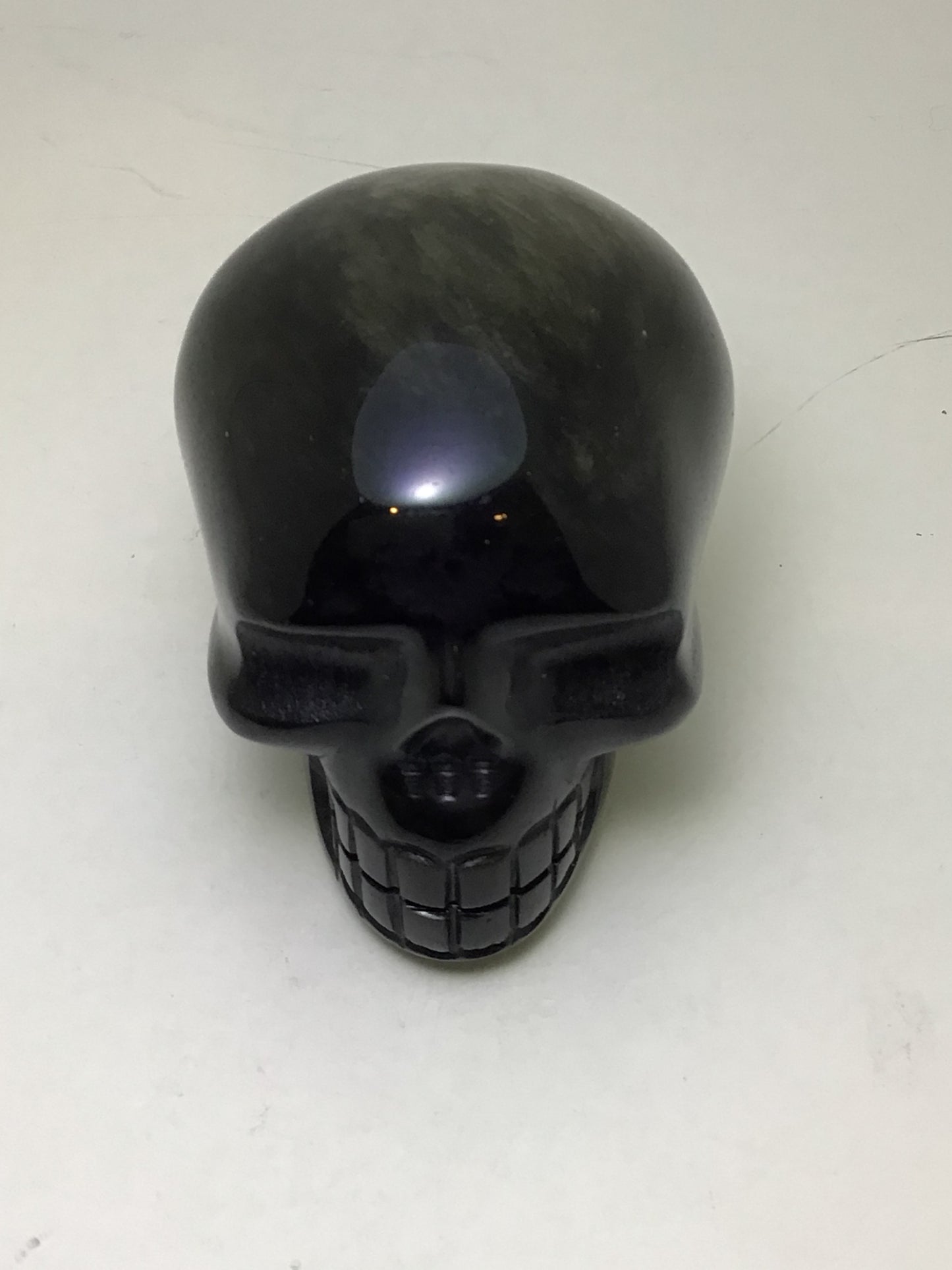 Rainbow Obsidian Skull