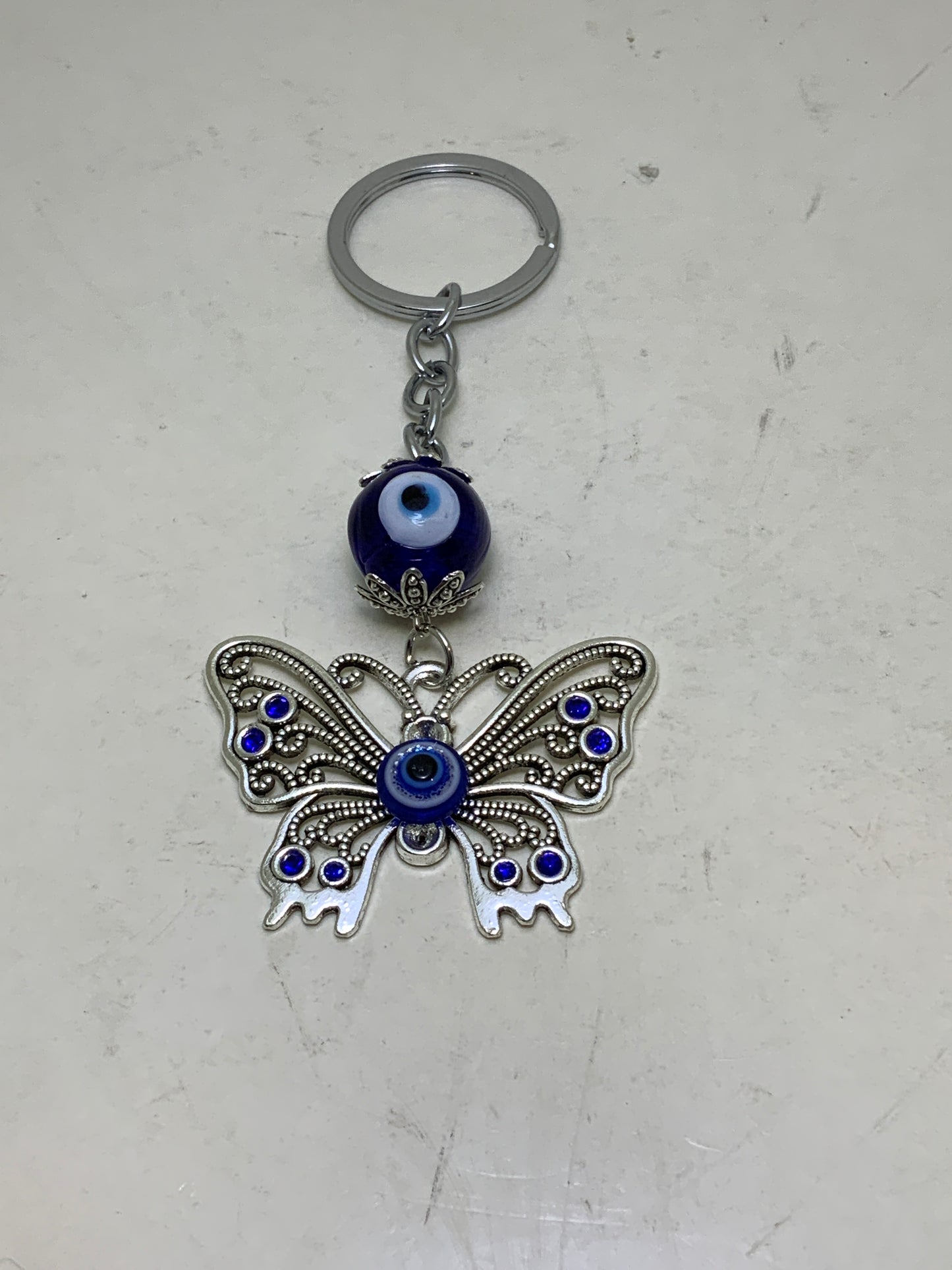 Butterfly Evil Eye Protection Key Chain