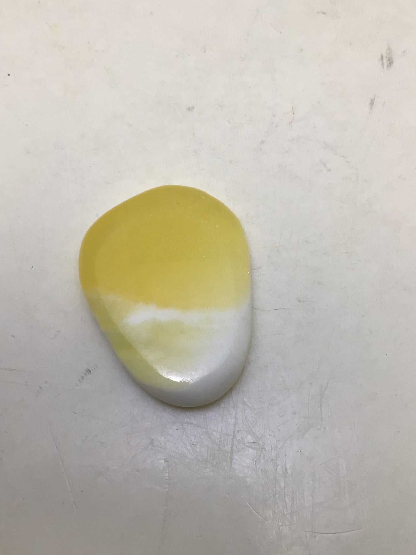 Orange Calcite Thumb Stone