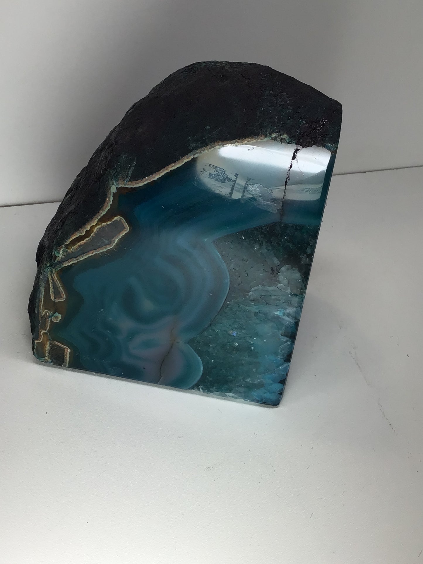Teal Agate Slab