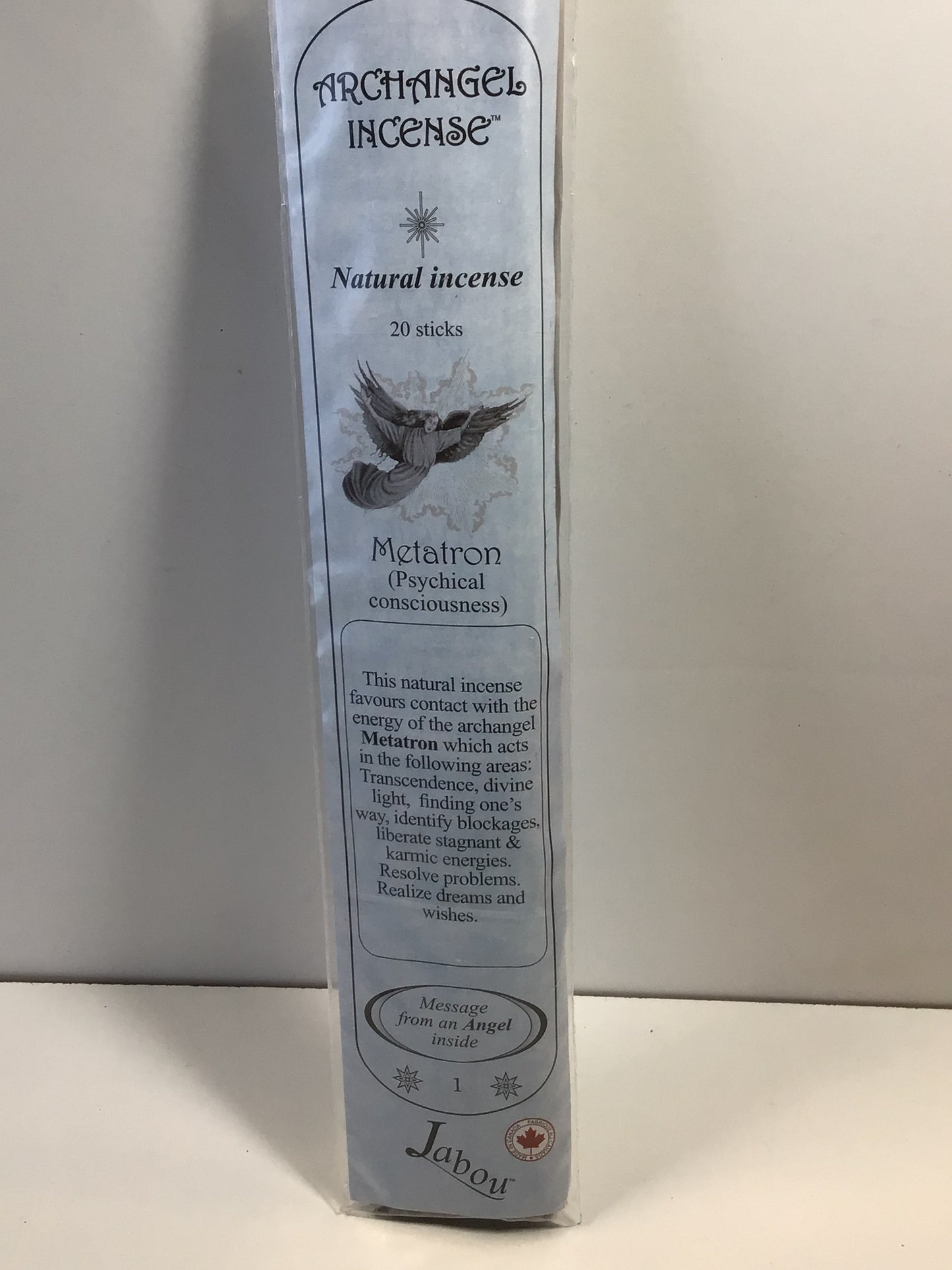 Jabou Metatron (Psychical Consciousness) Archangel Incense Sticks