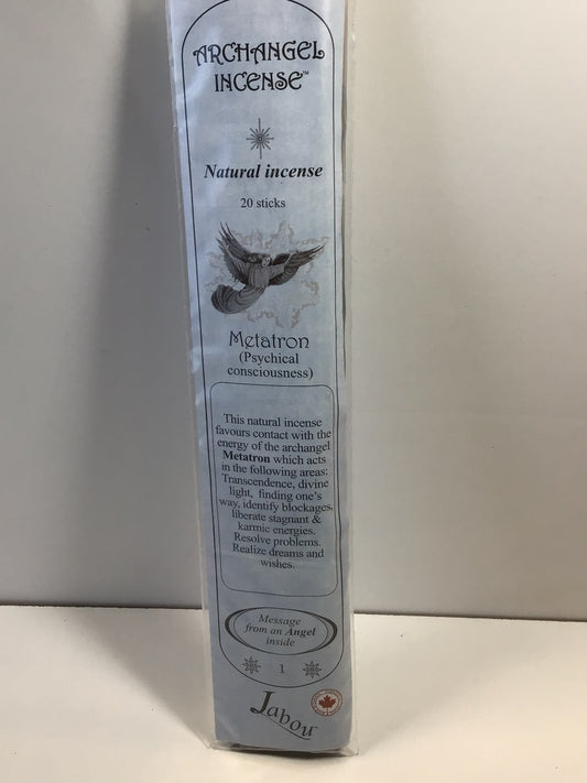 Jabou Metatron (Psychical Consciousness) Archangel Incense Sticks