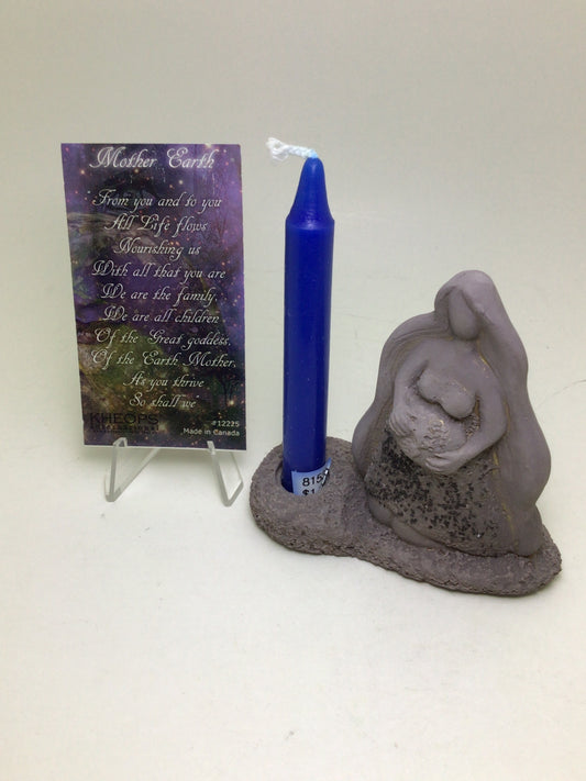 Mini Gaia Gypsum Candle Holder