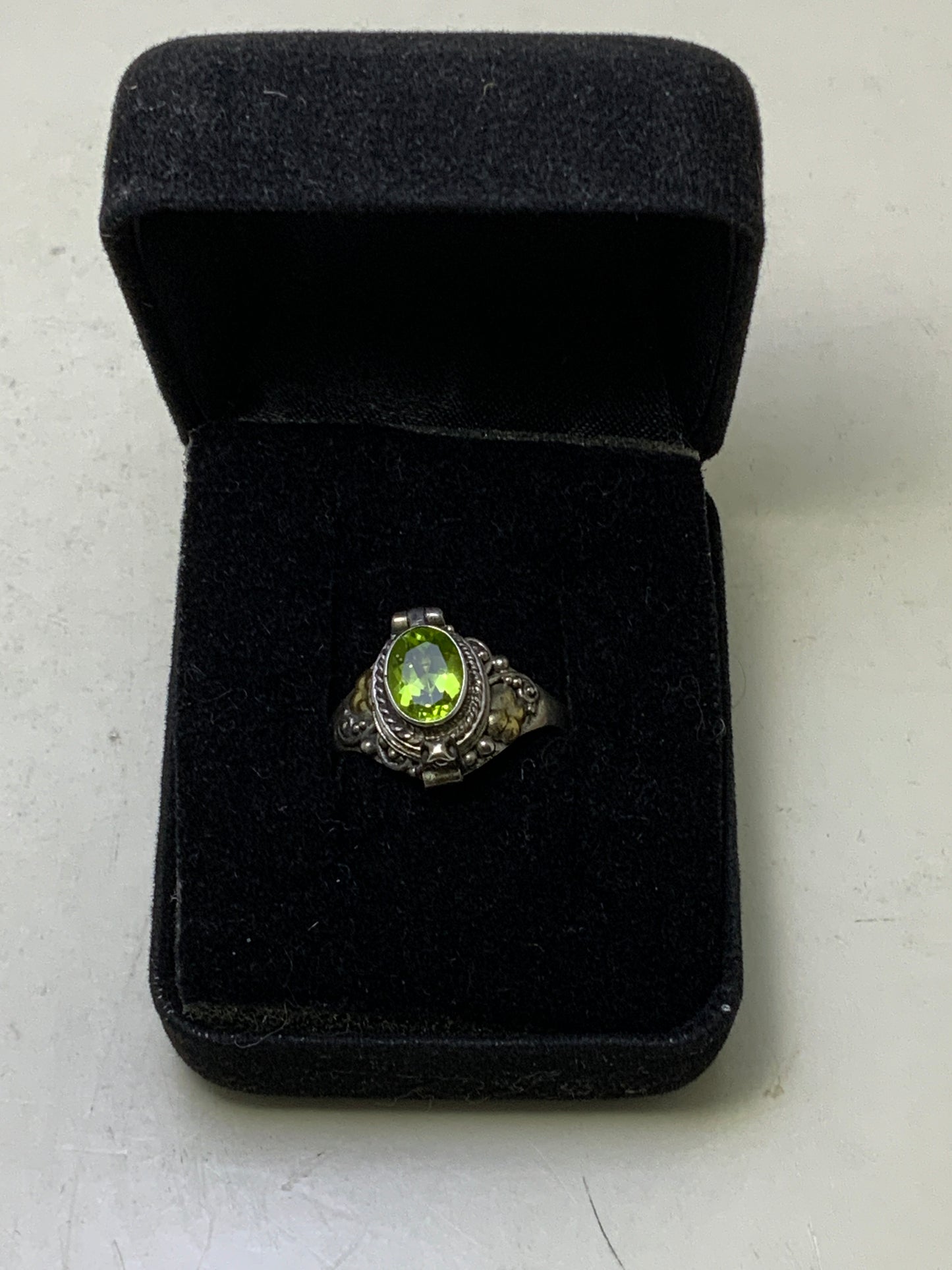 Peridot Sterling Silver Rings