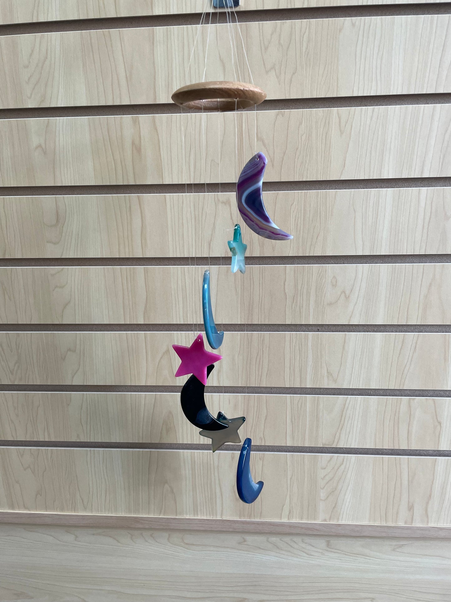 Moon & Star Agate Windchime
