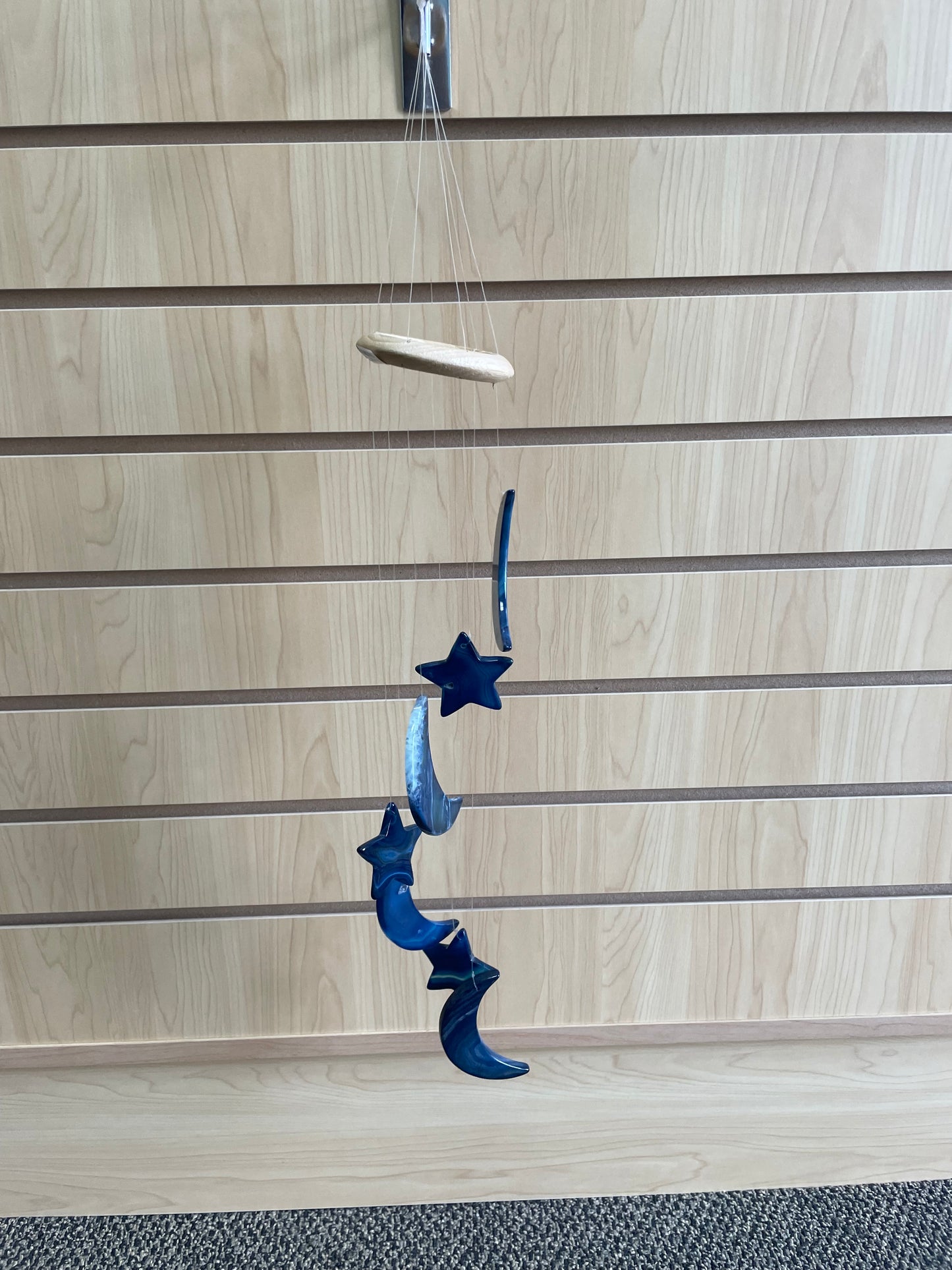 Moon & Star Agate Windchime