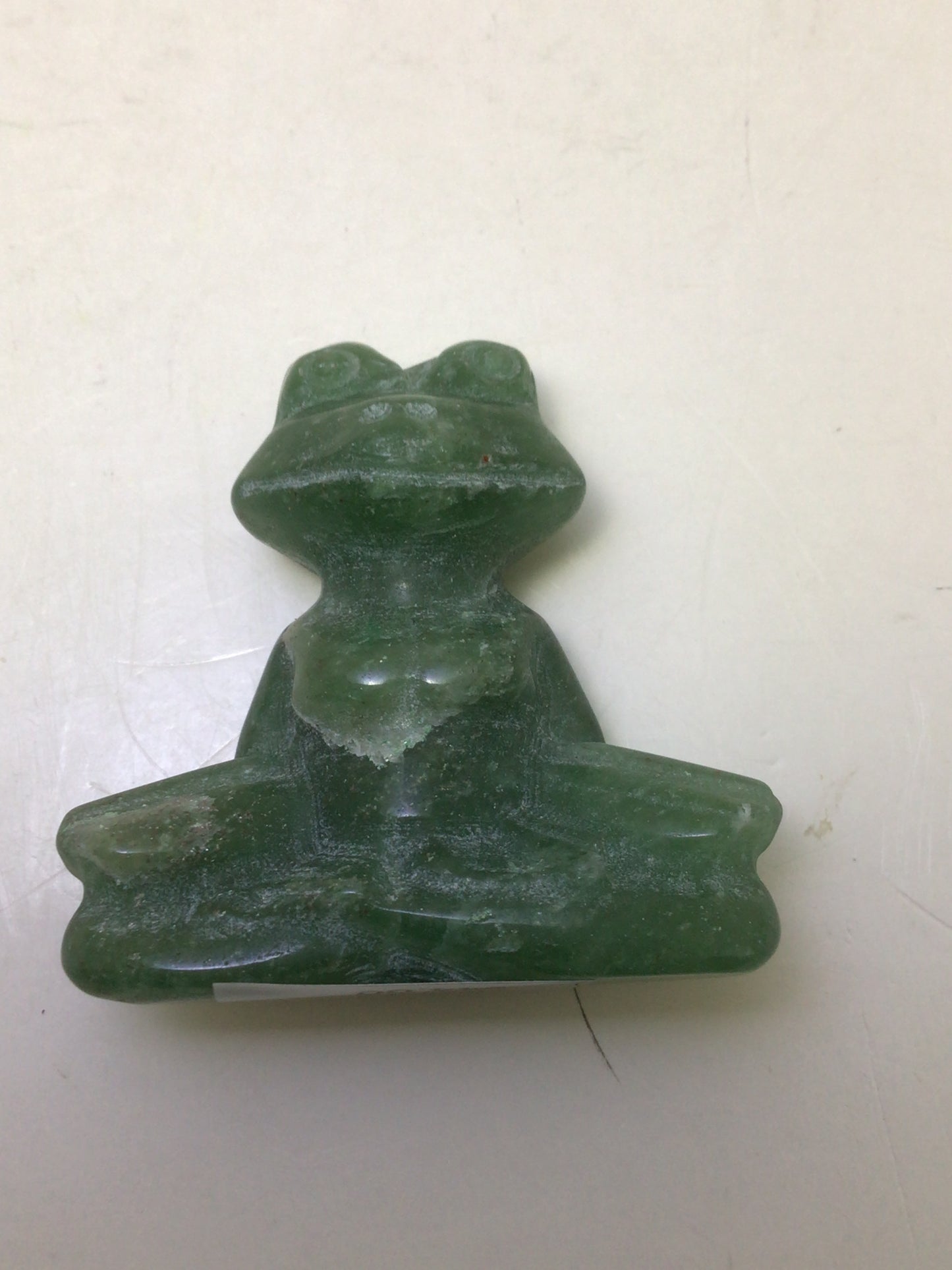 Green Aventurine Yoga Frog