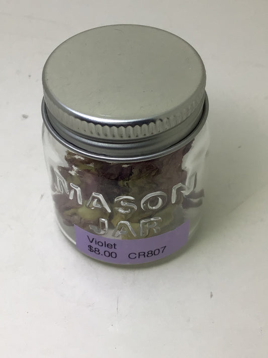 Violet Herb Jar