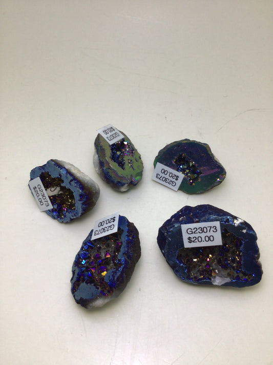 Morocco Rainbow Aura Geode