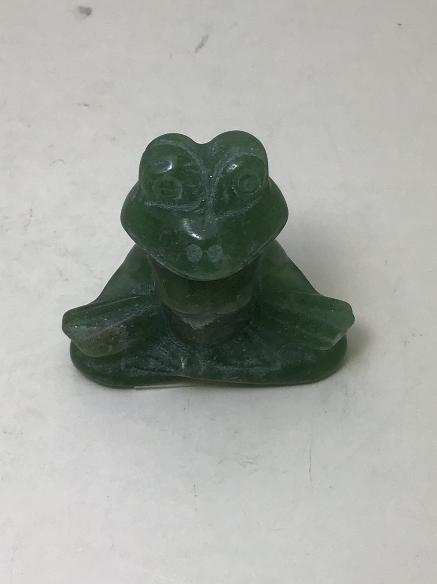 Green Aventurine Yoga Frog