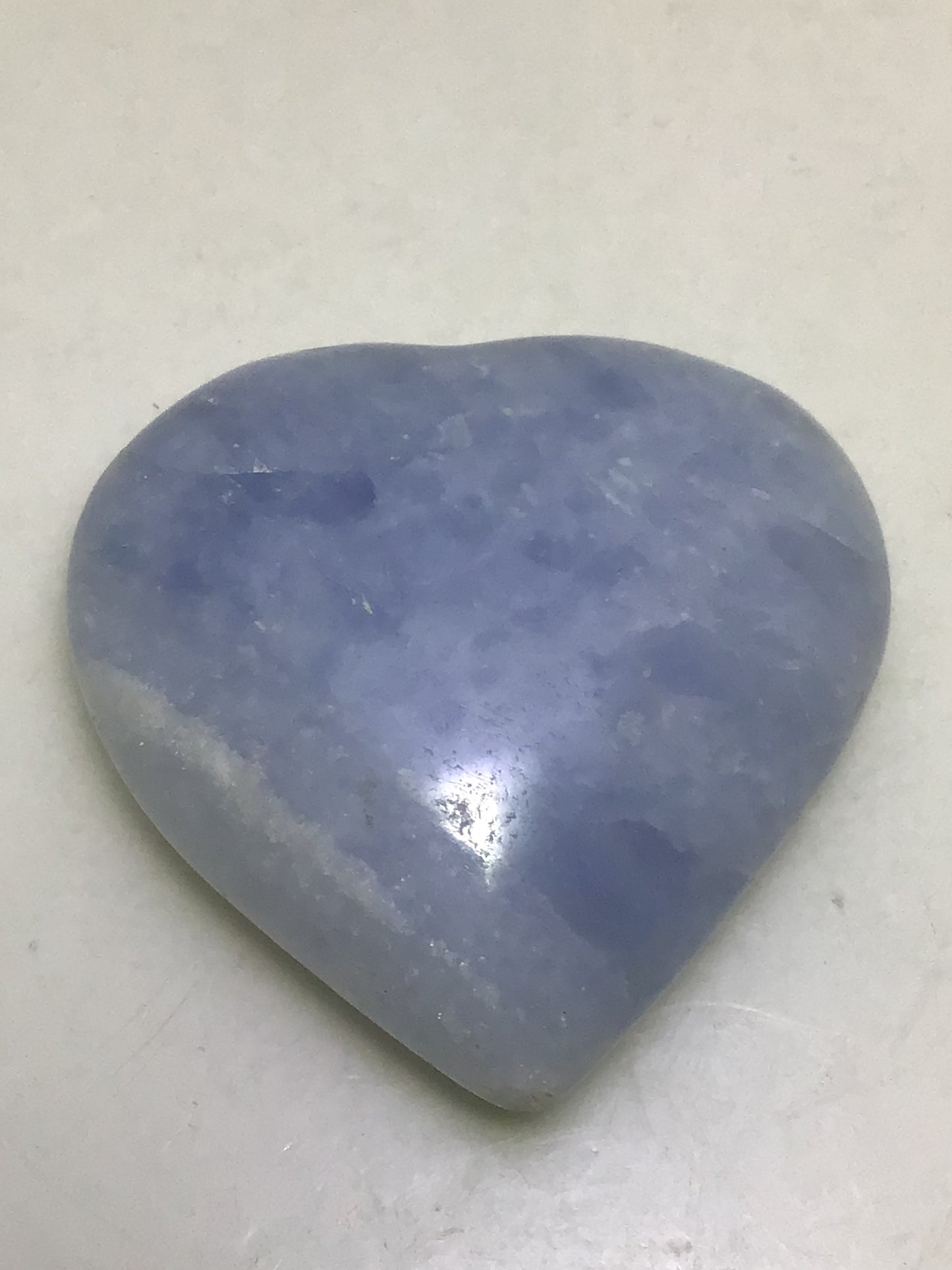 Blue Calcite Heart
