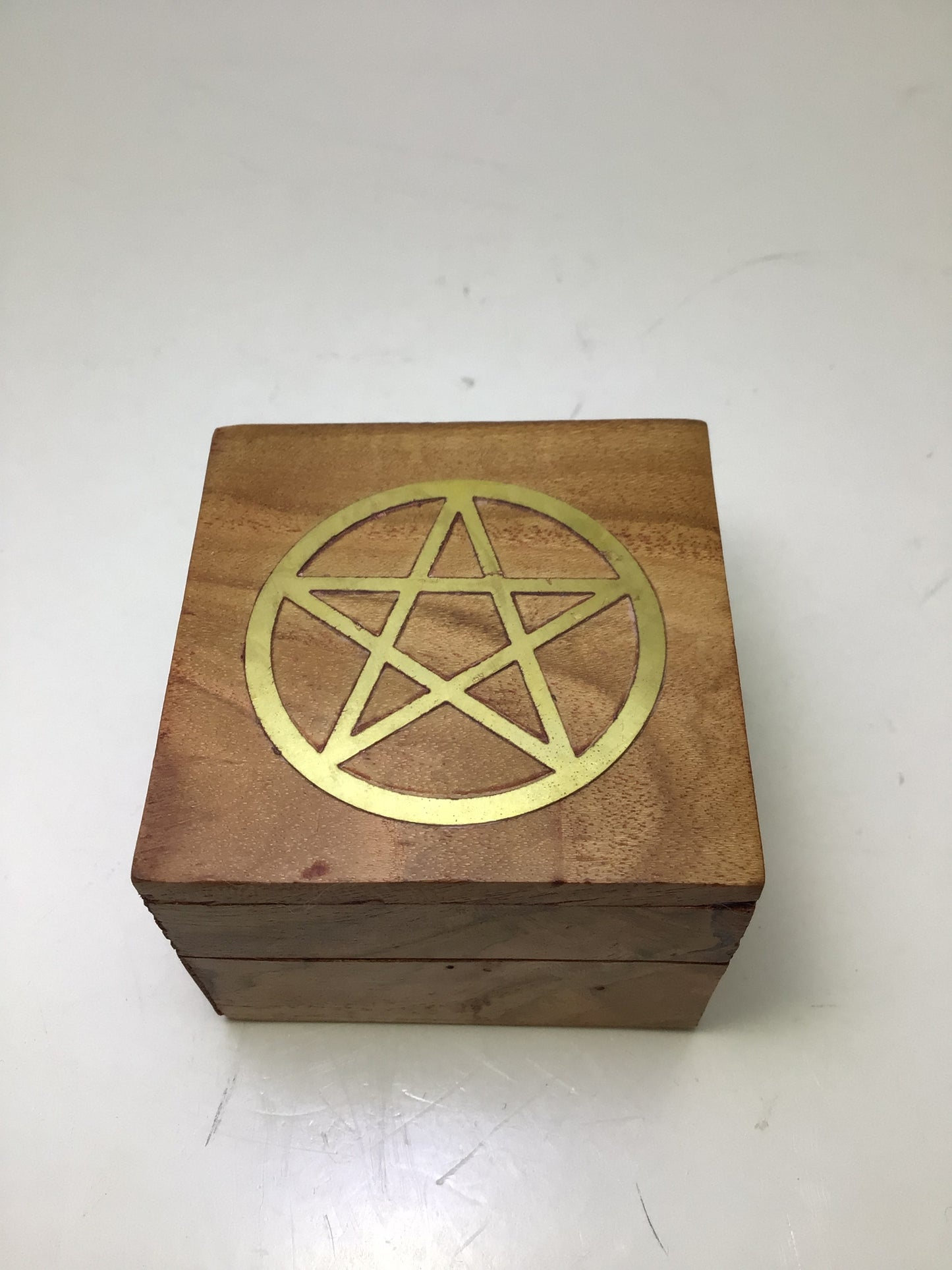 Pentacle Square Wooden Box