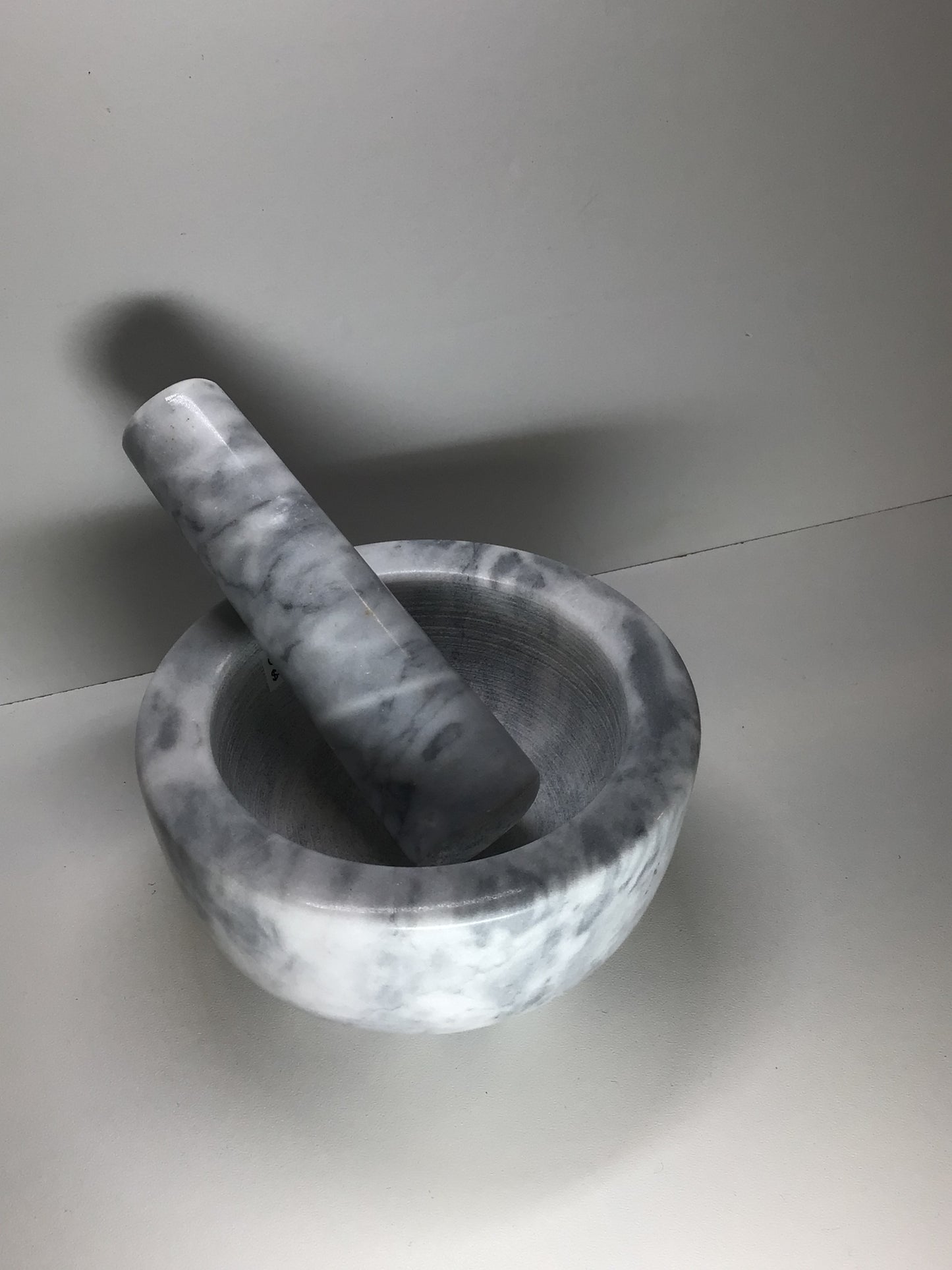 Grey Marble Mortar & Pestle