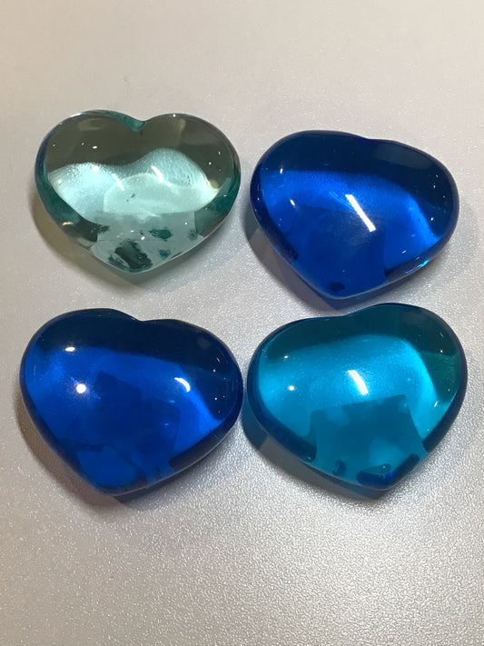 Blue Obsidian Heart