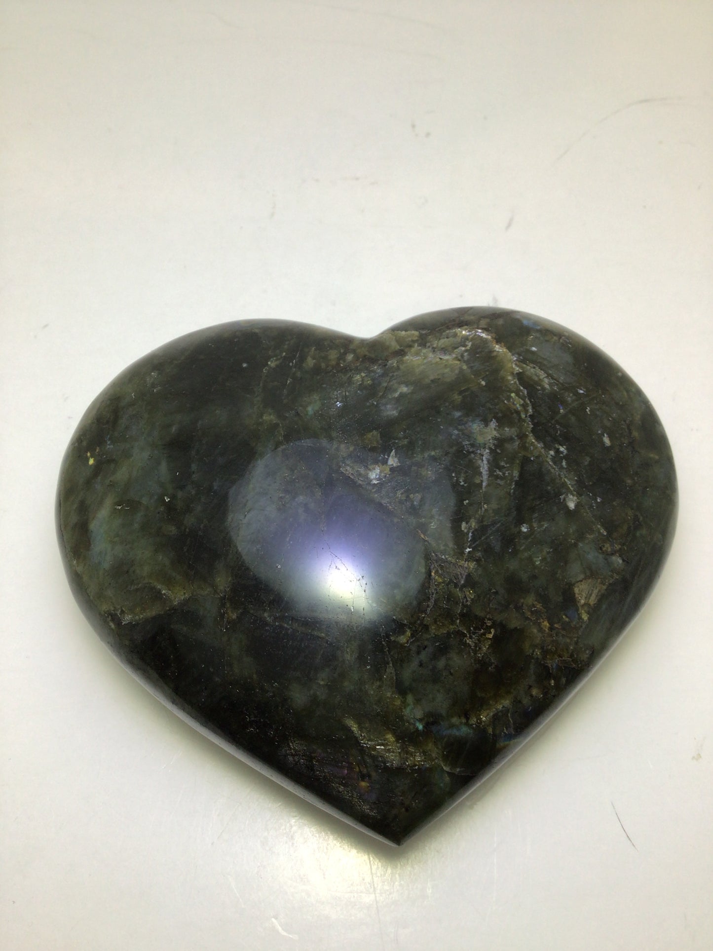 Labradorite Heart
