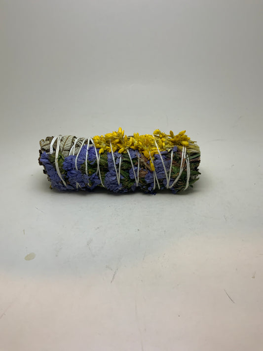 Yerba Santa with Statice and Mullein  Smudge Stick