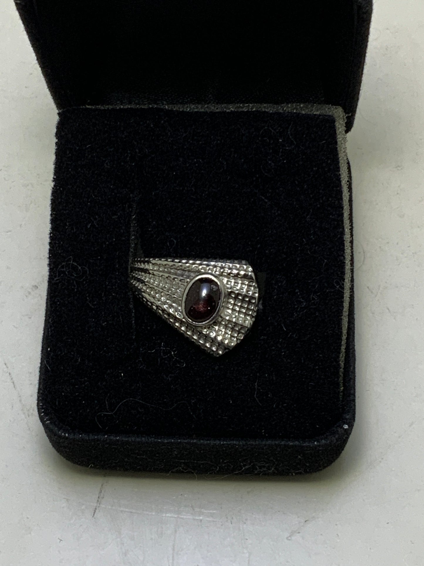 Garnet Sterling Silver Rings