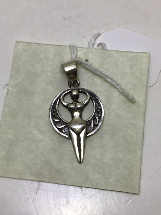 Celtic Moon Goddess Pendant