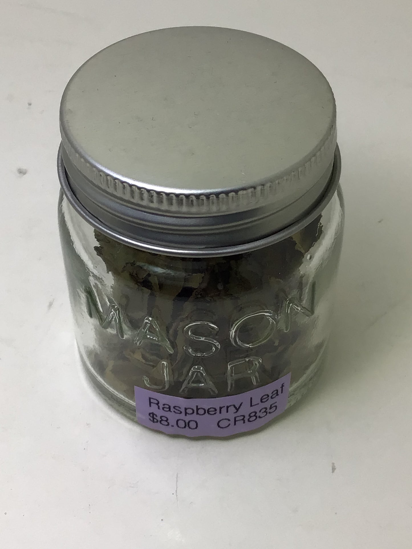 Raspberry Leaf Herb Jar