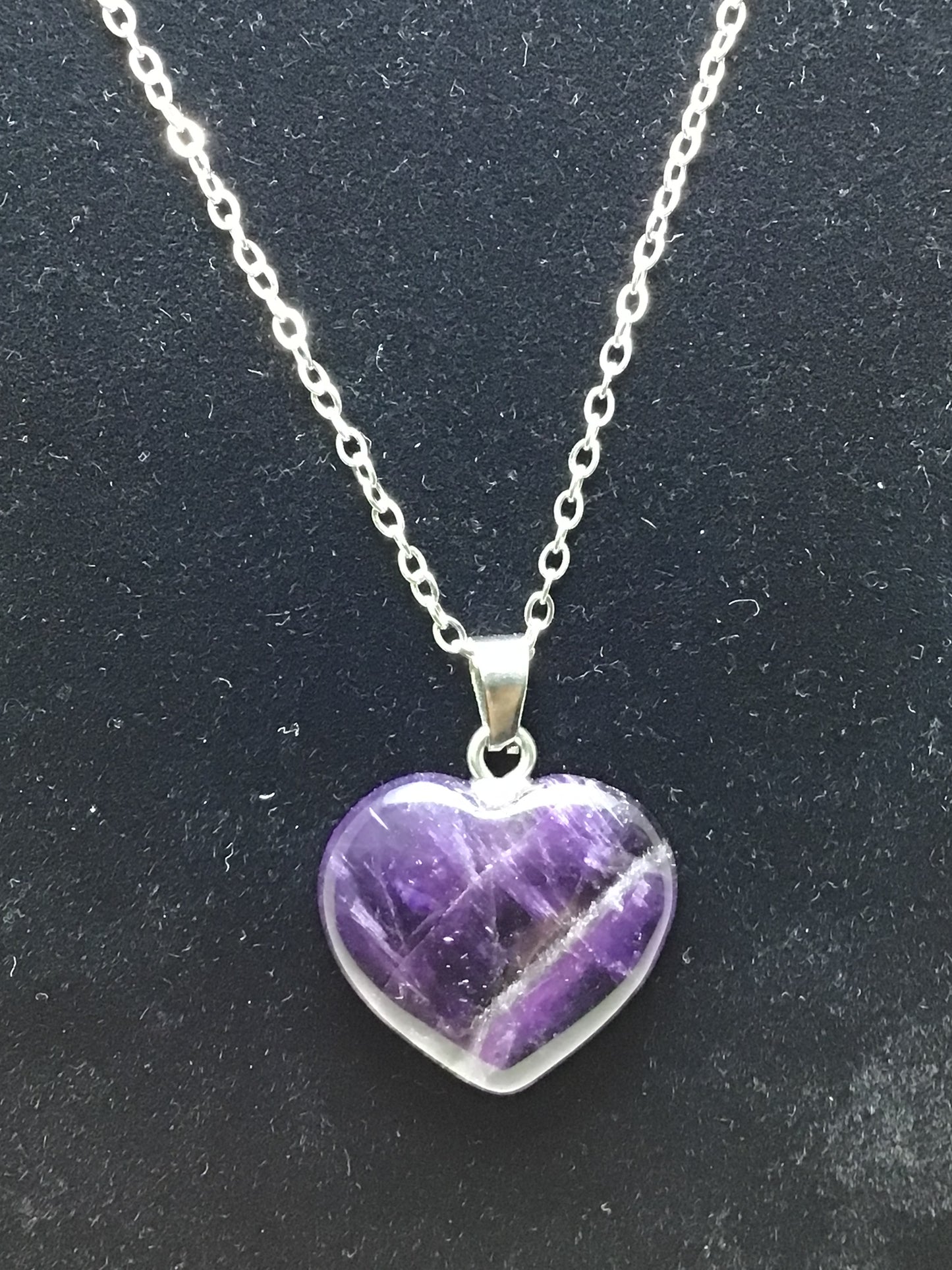 Amethyst Heart Necklace