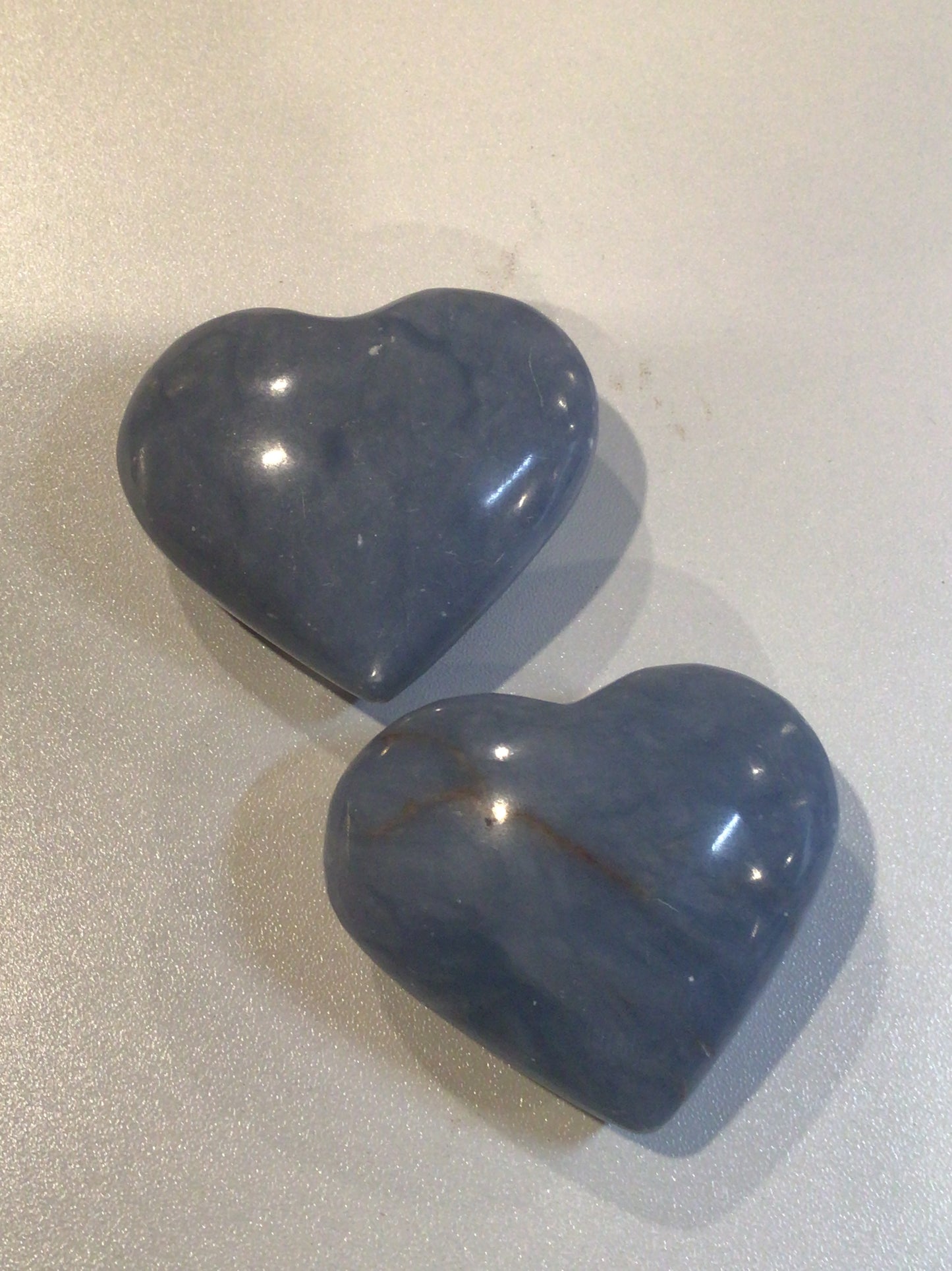 Blue Calcite Heart