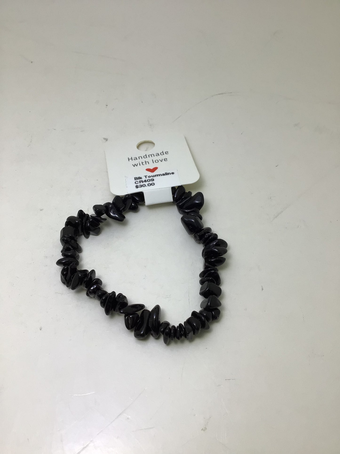 Black Tourmaline Stone Chip Bracelet