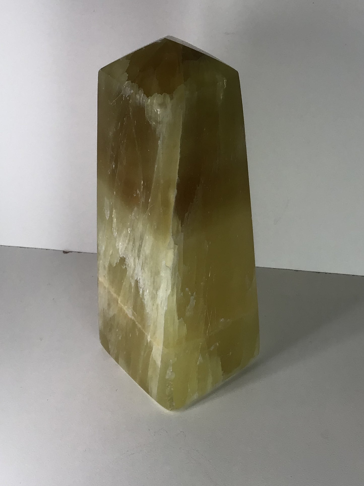 Green Calcite Obelisk