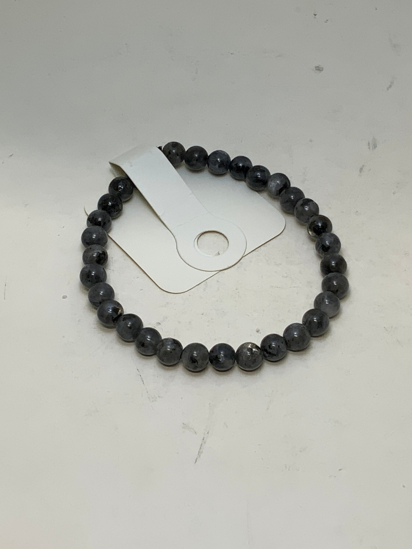 Larvakite/Black Labradorite Bracelet