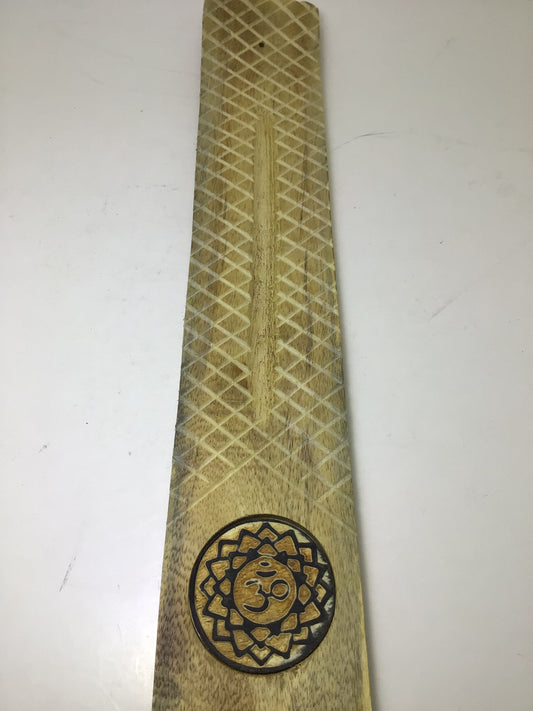 Om Wooden Incense Holder