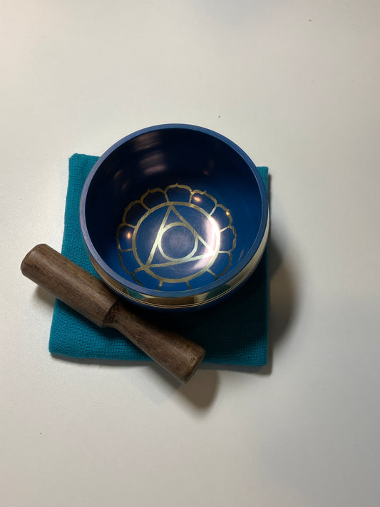Throat Chakra Blue Singing Bowl