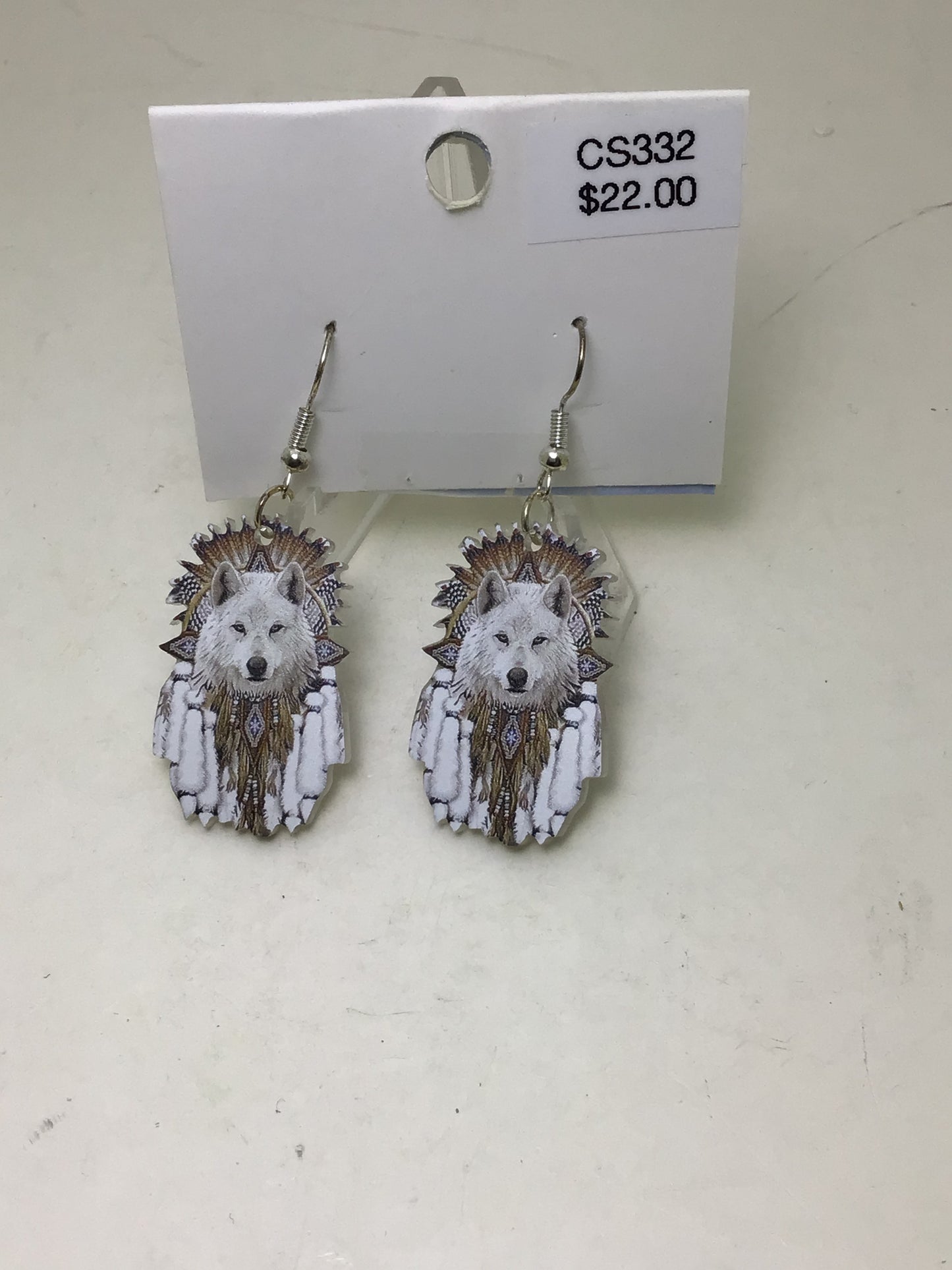 Wolf Dreamcatcher Earrings