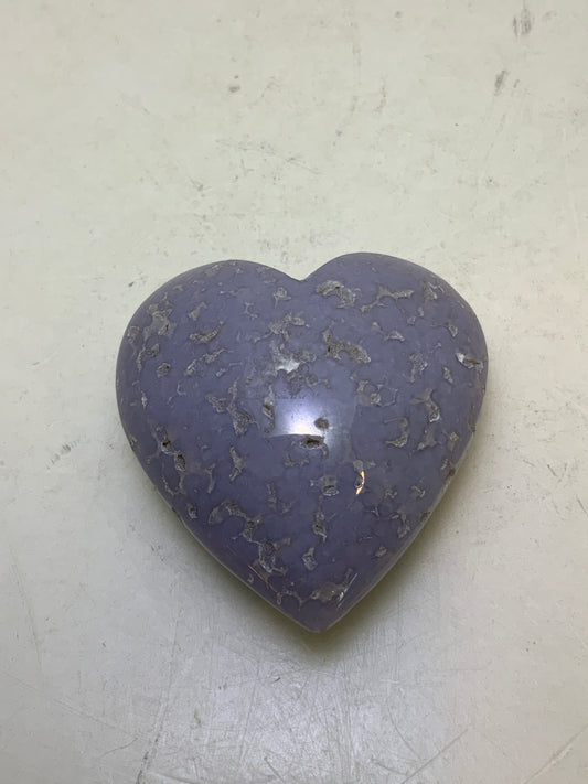 Grape Agate Heart