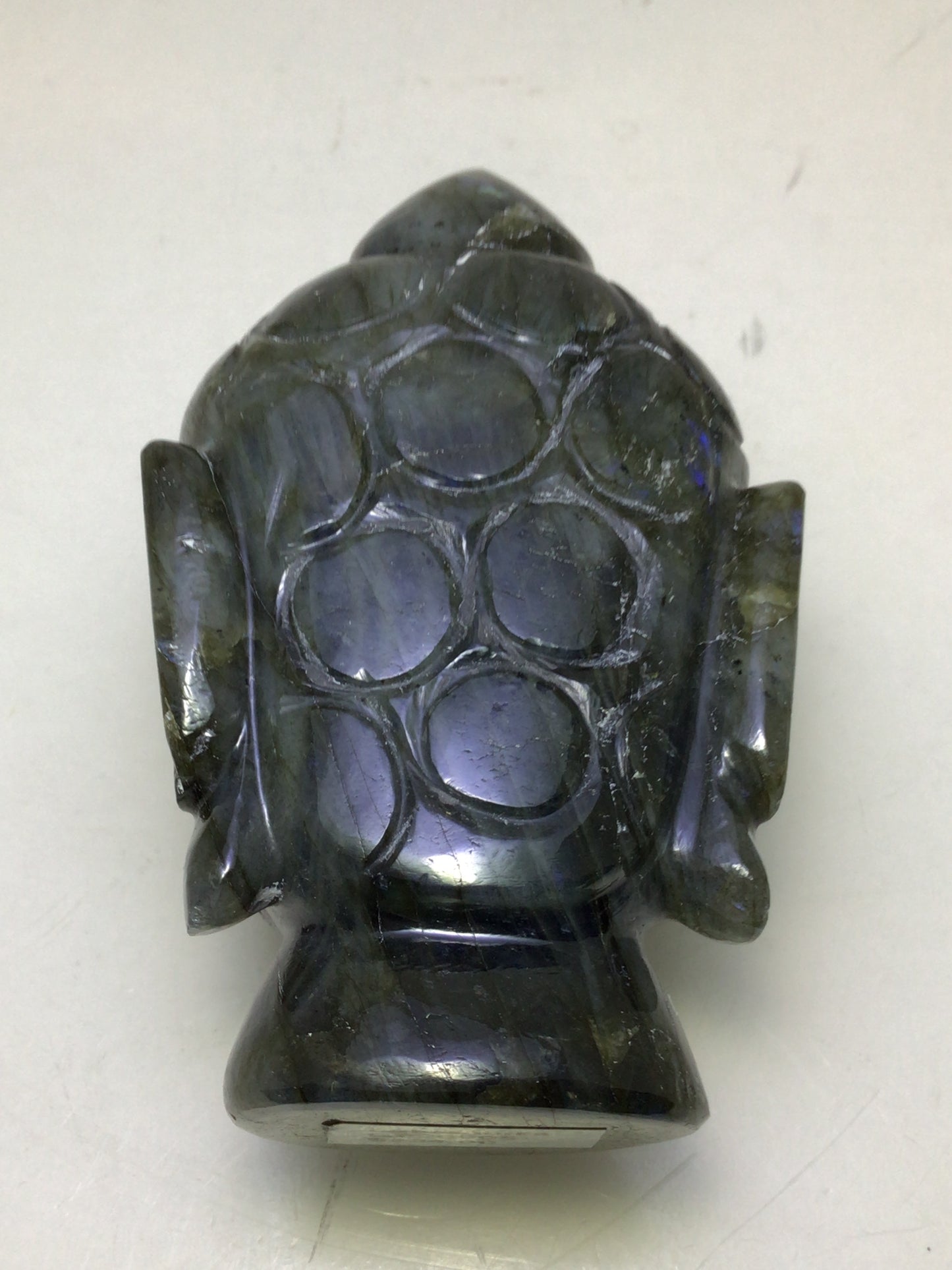 Labradorite Buddha Head