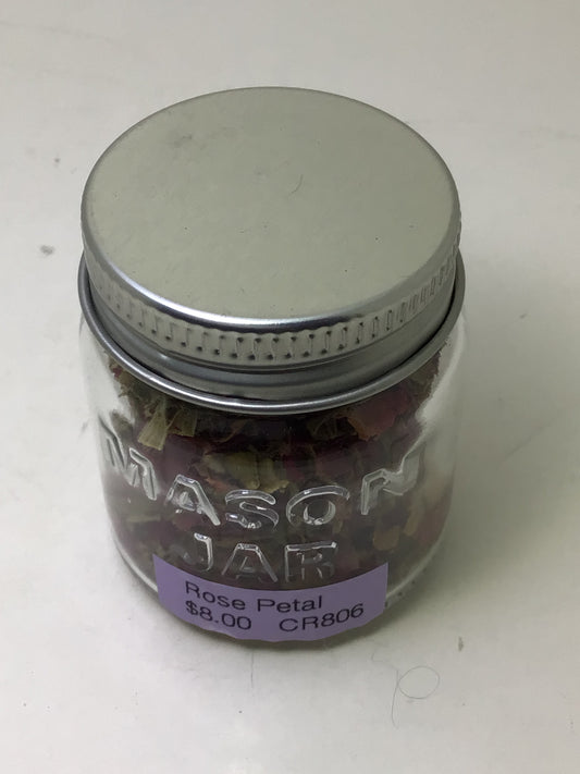 Rose Bud Petal Herb Jar