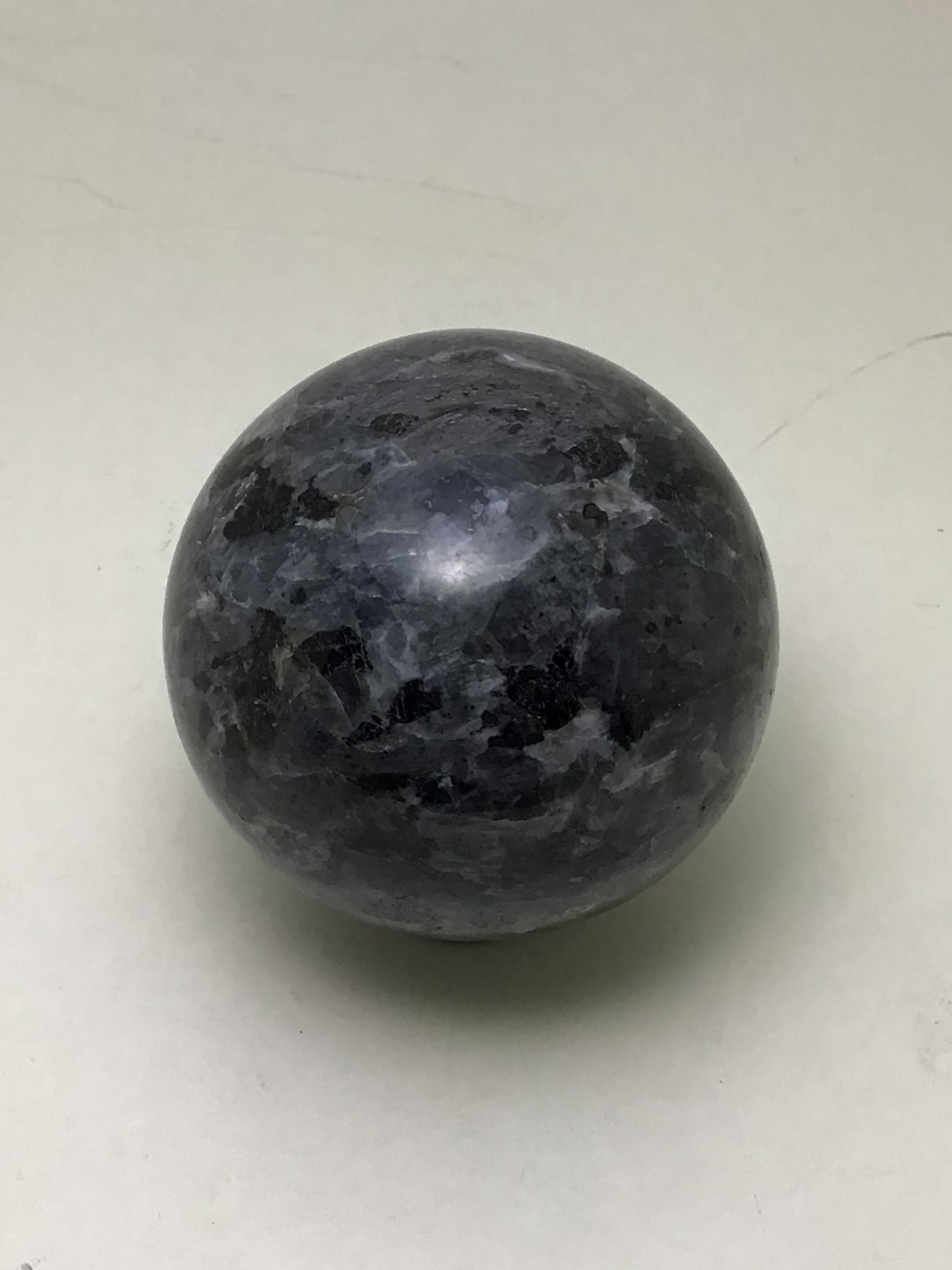 Larvakite/ Black Labradorite Sphere