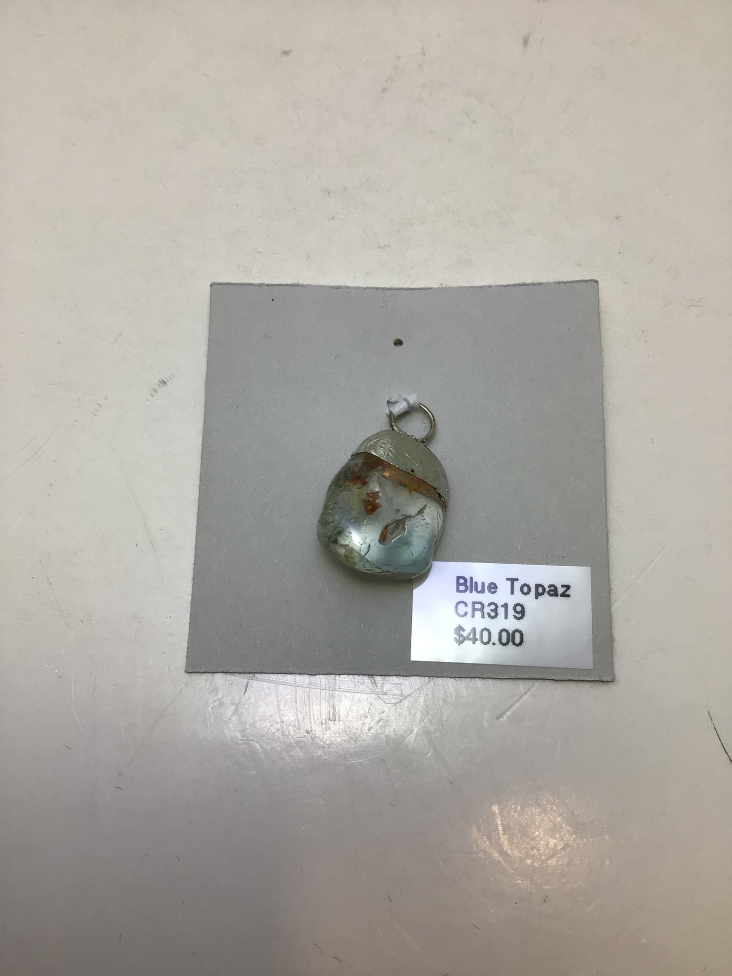 Blue Topaz Pendant