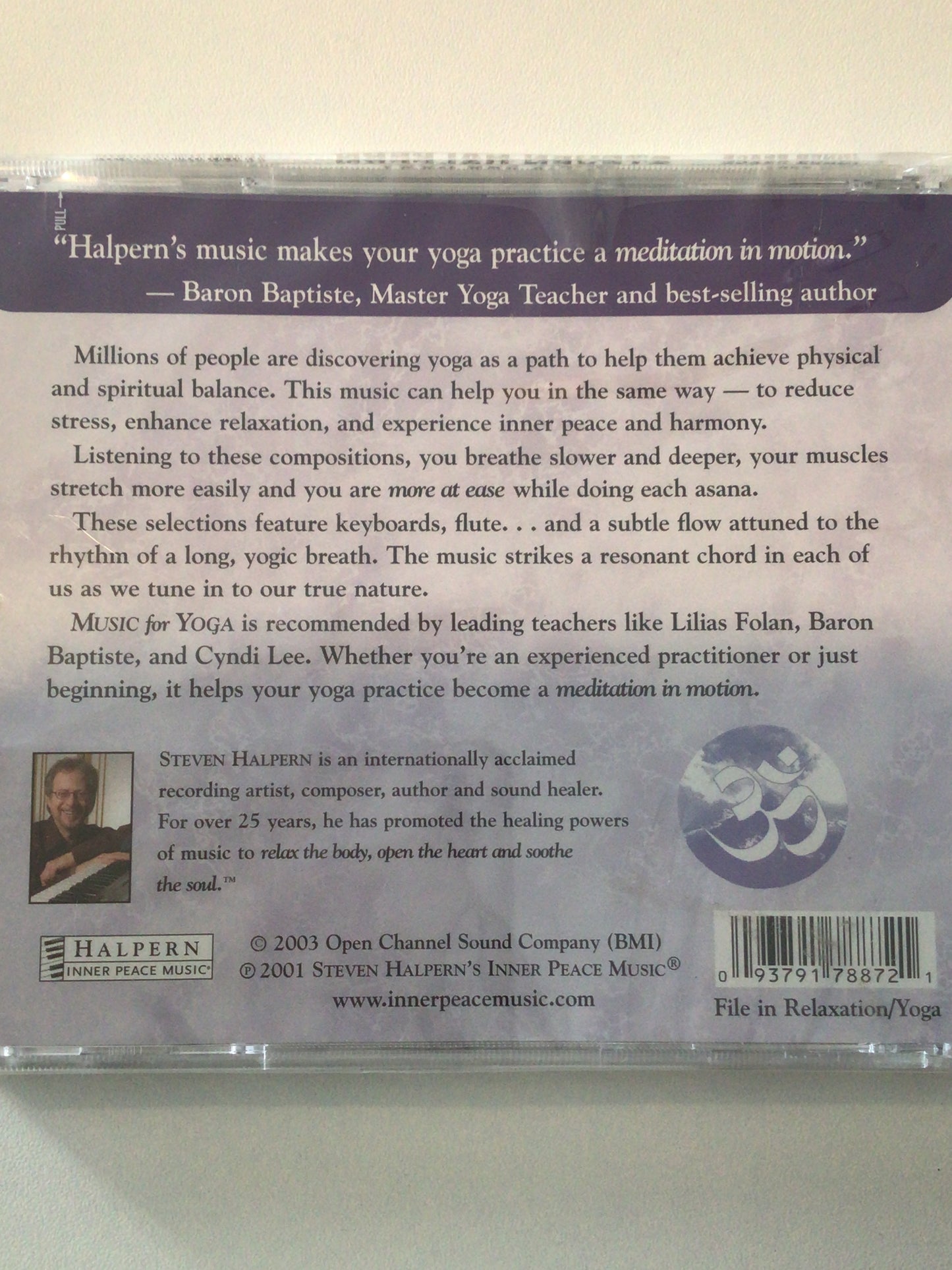 Music for Yoga - CD