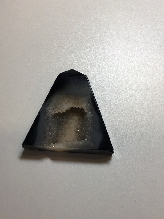 Black Onyx Geode Slab