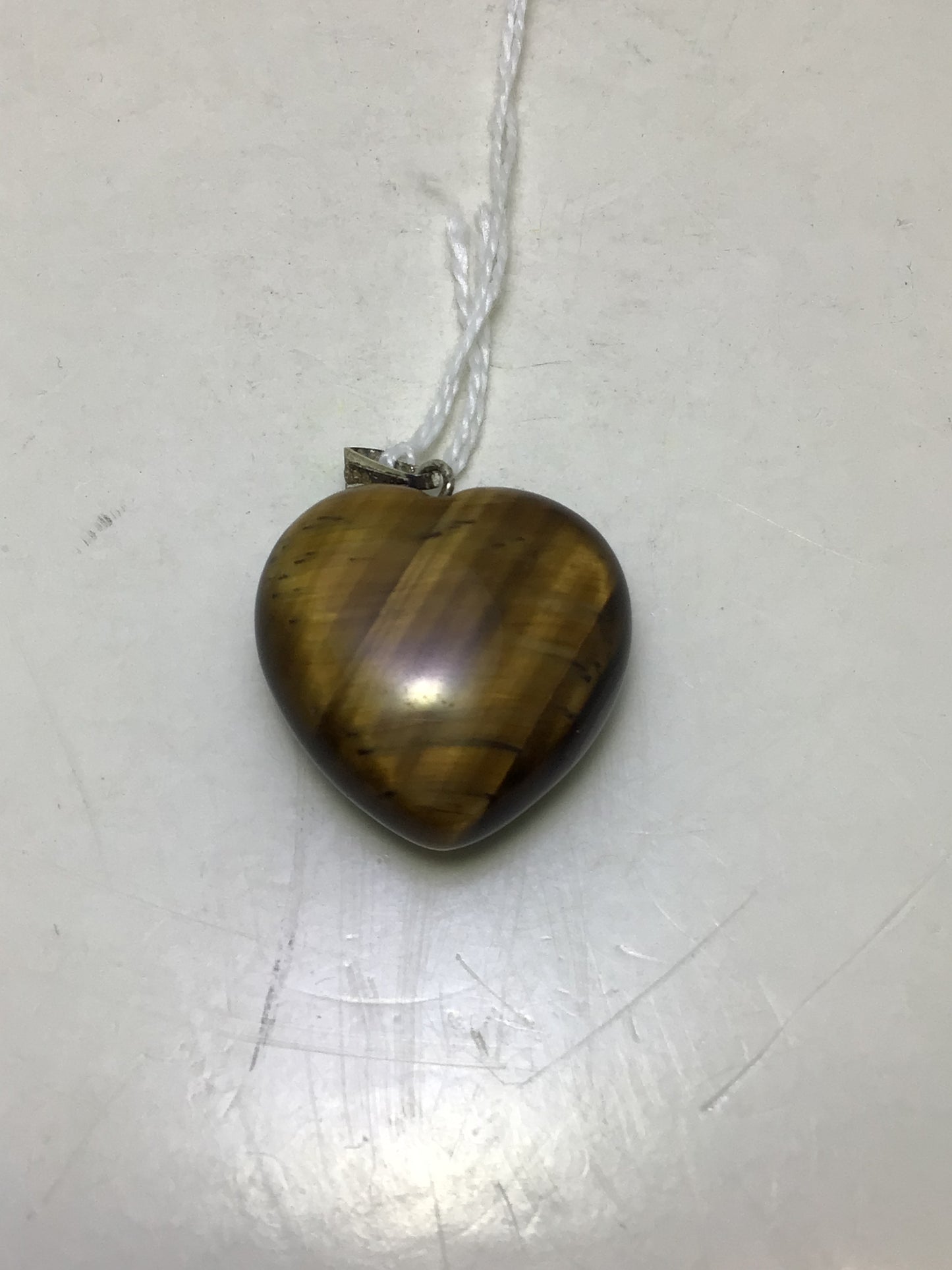 Tiger Eye Heart Pendant