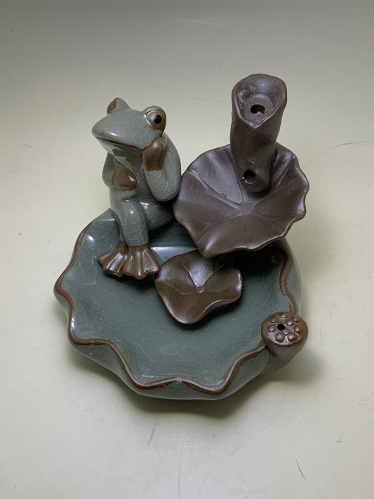 Resting Frog Backflow Incense Holder